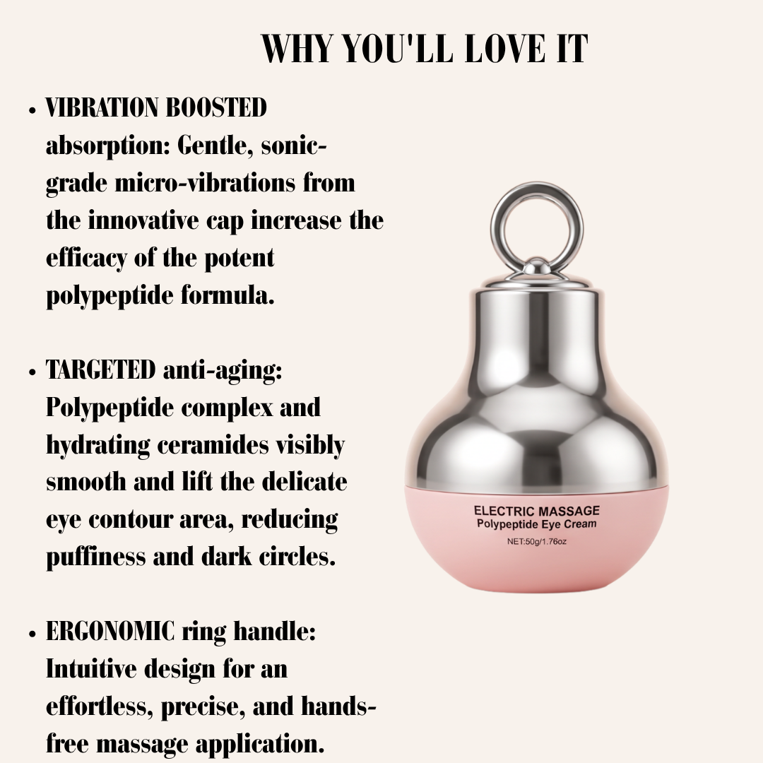 The Electric Eye Cream Massager- Brighter, Smoother, Rested-Looking Eyes in as Little as 2 Weeks